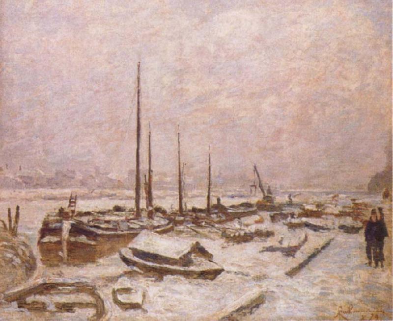 Armand guillaumin The Seine in Winter oil painting image
